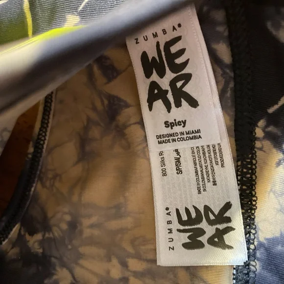 Zumba Wear tie-dyed bra. NWT. Size spicy. A.k.a. small. - Picture 13 of 14